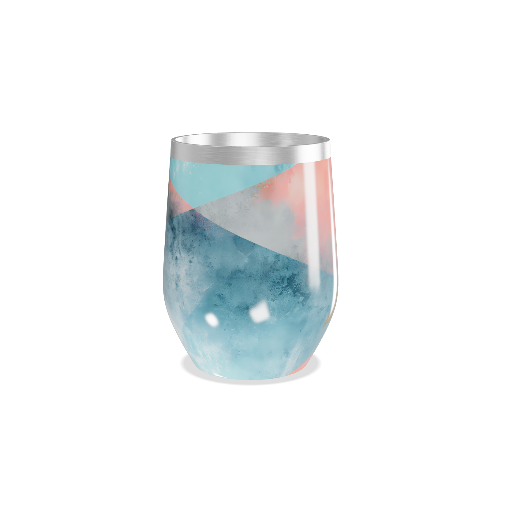 Copo Térmico Slim - Geométrico Colorido Inox