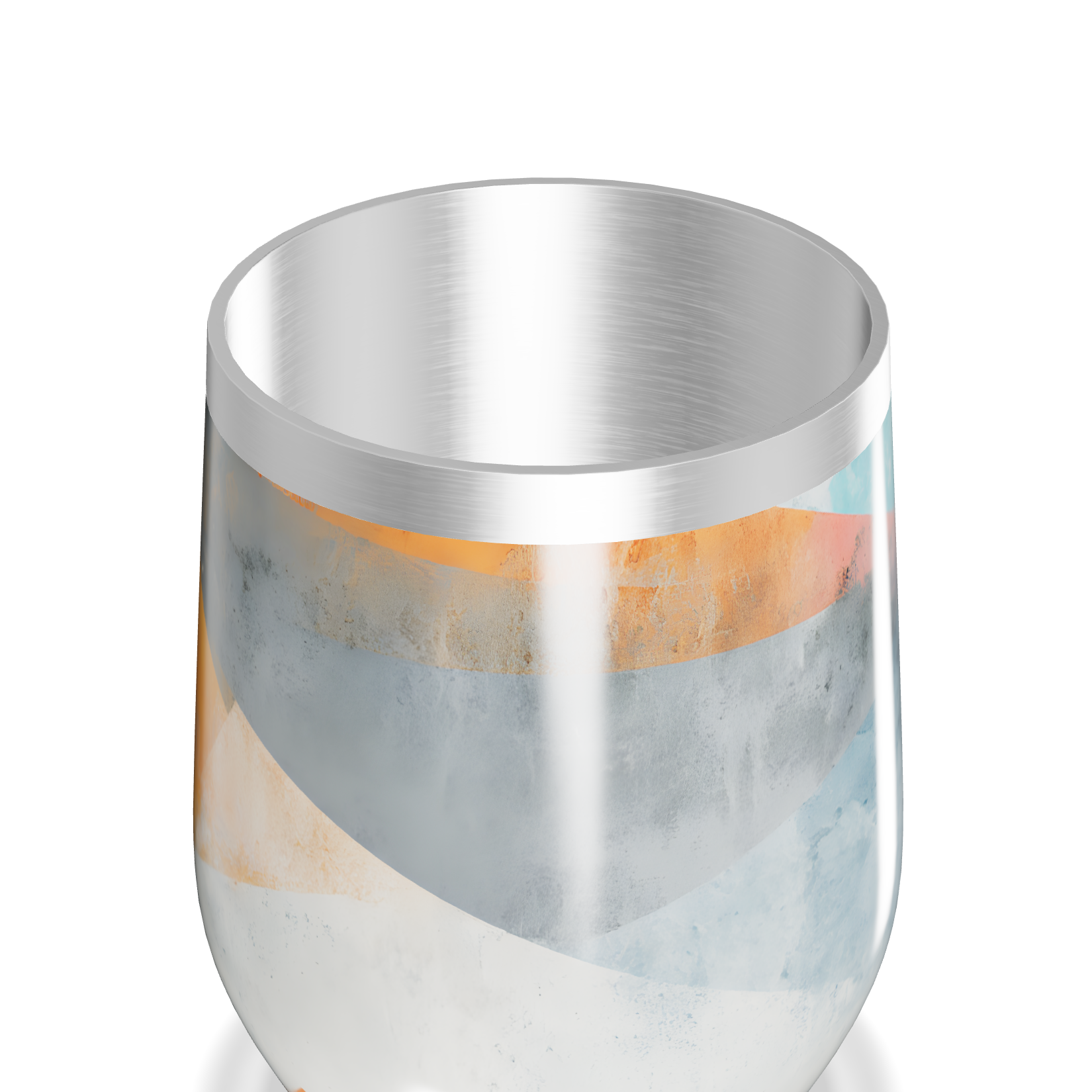 Copo Térmico Slim - Geométrico Colorido Inox