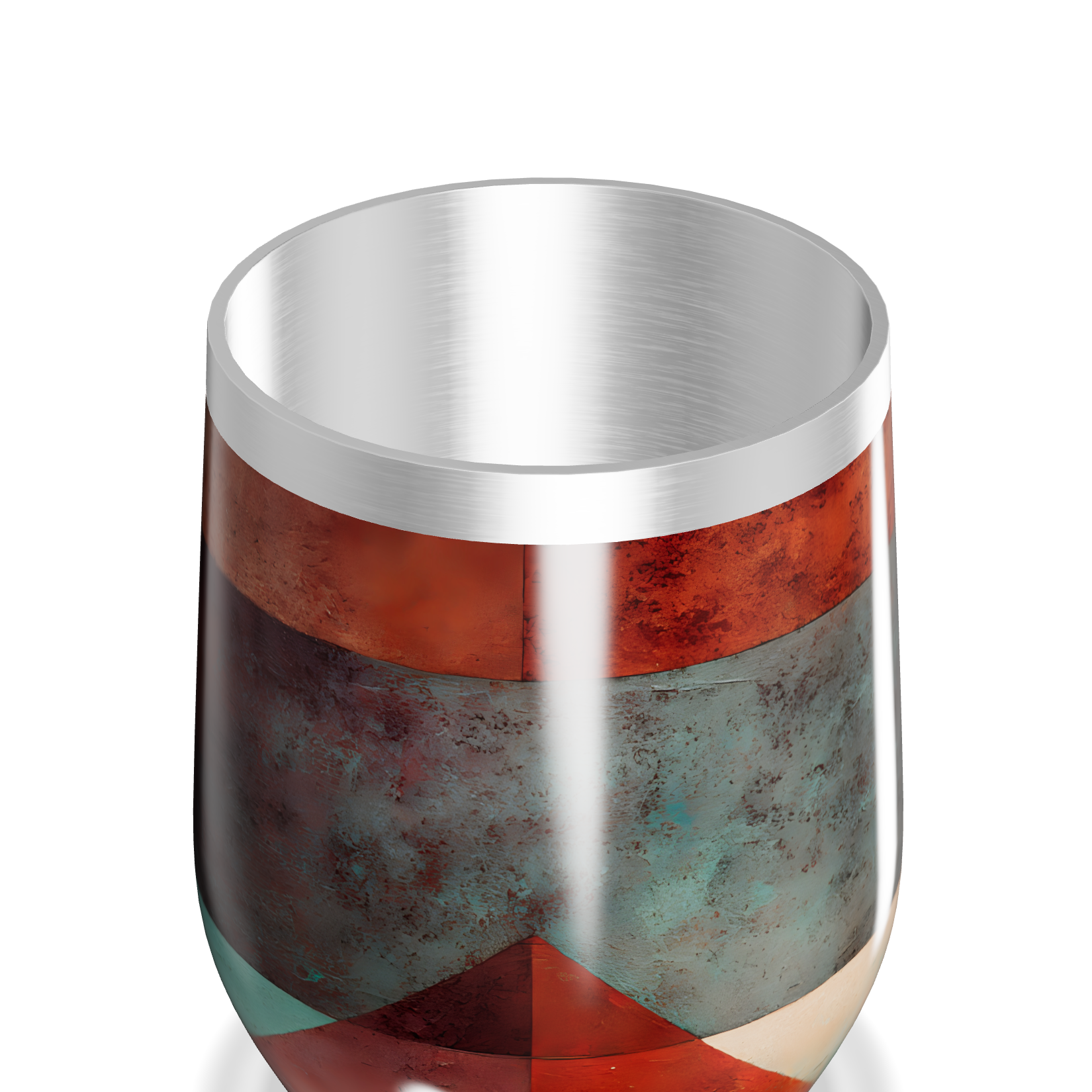 Copo Térmico Slim - Estampa Geométrica Colorida