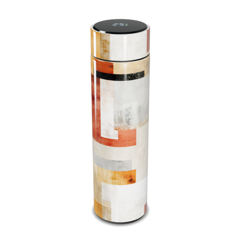 Garrafa Térmica Touch Estampada Geométrica