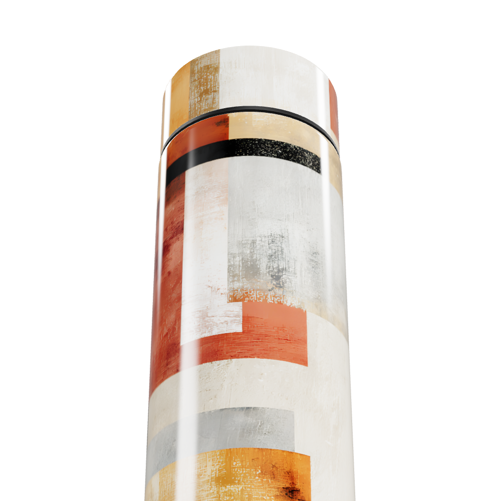 Garrafa Térmica Touch Estampada Geométrica