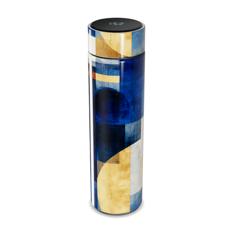 Garrafa Térmica Touch - Estampa Geométrica Colorida