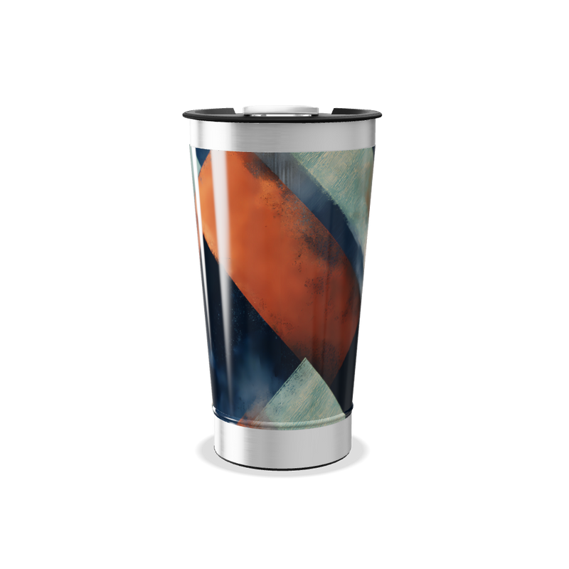 Copo Térmico - Estampa Geométrica Colorida