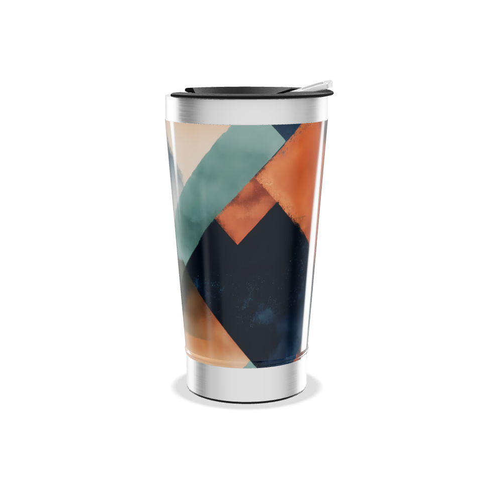 Copo Térmico - Estampa Geométrica Colorida