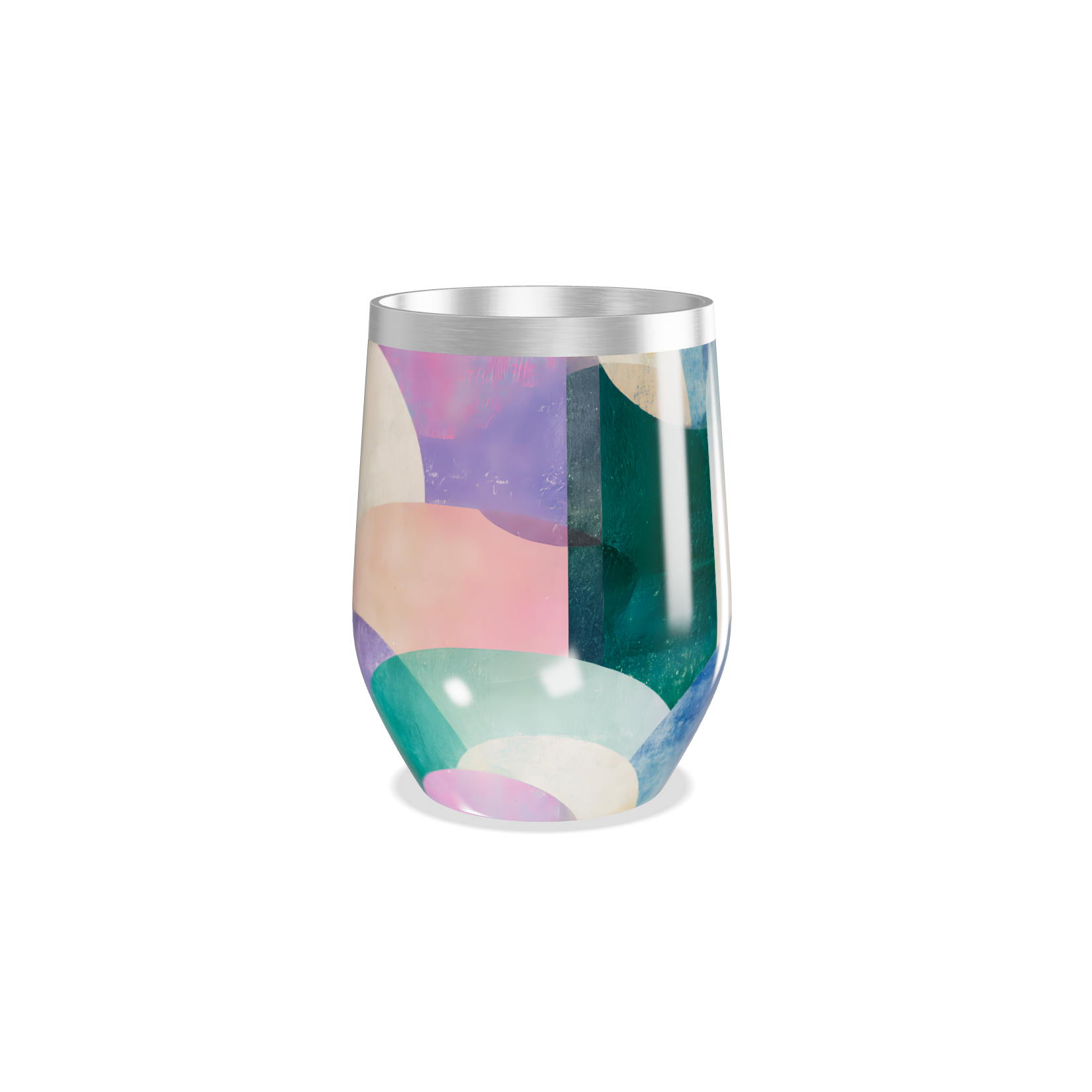 Copo Térmico Slim - Estampado Multicolor Aço