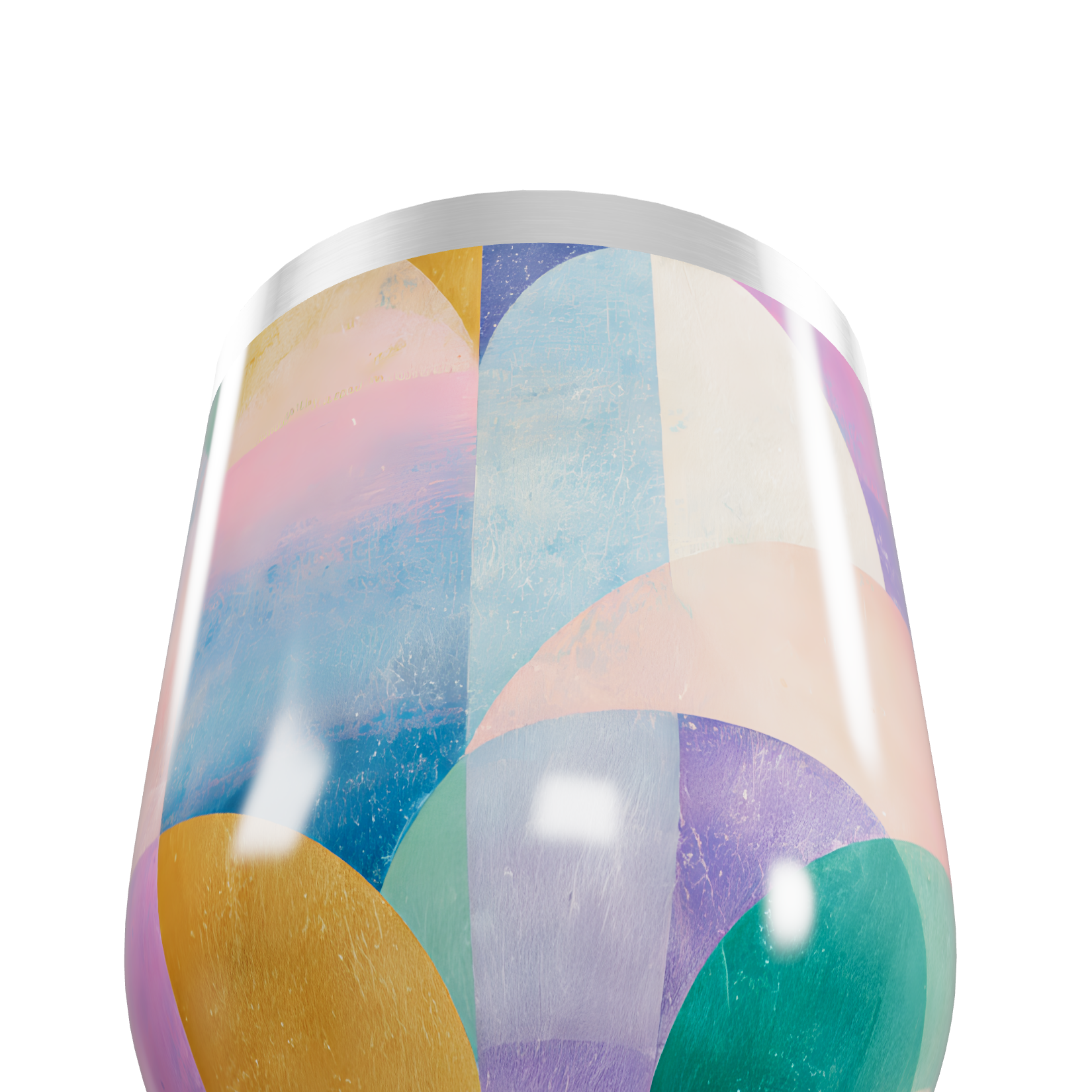 Copo Térmico Slim - Estampado Multicolor Aço