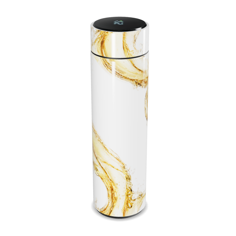 Garrafa Térmica Touch - Branca Design Fluido