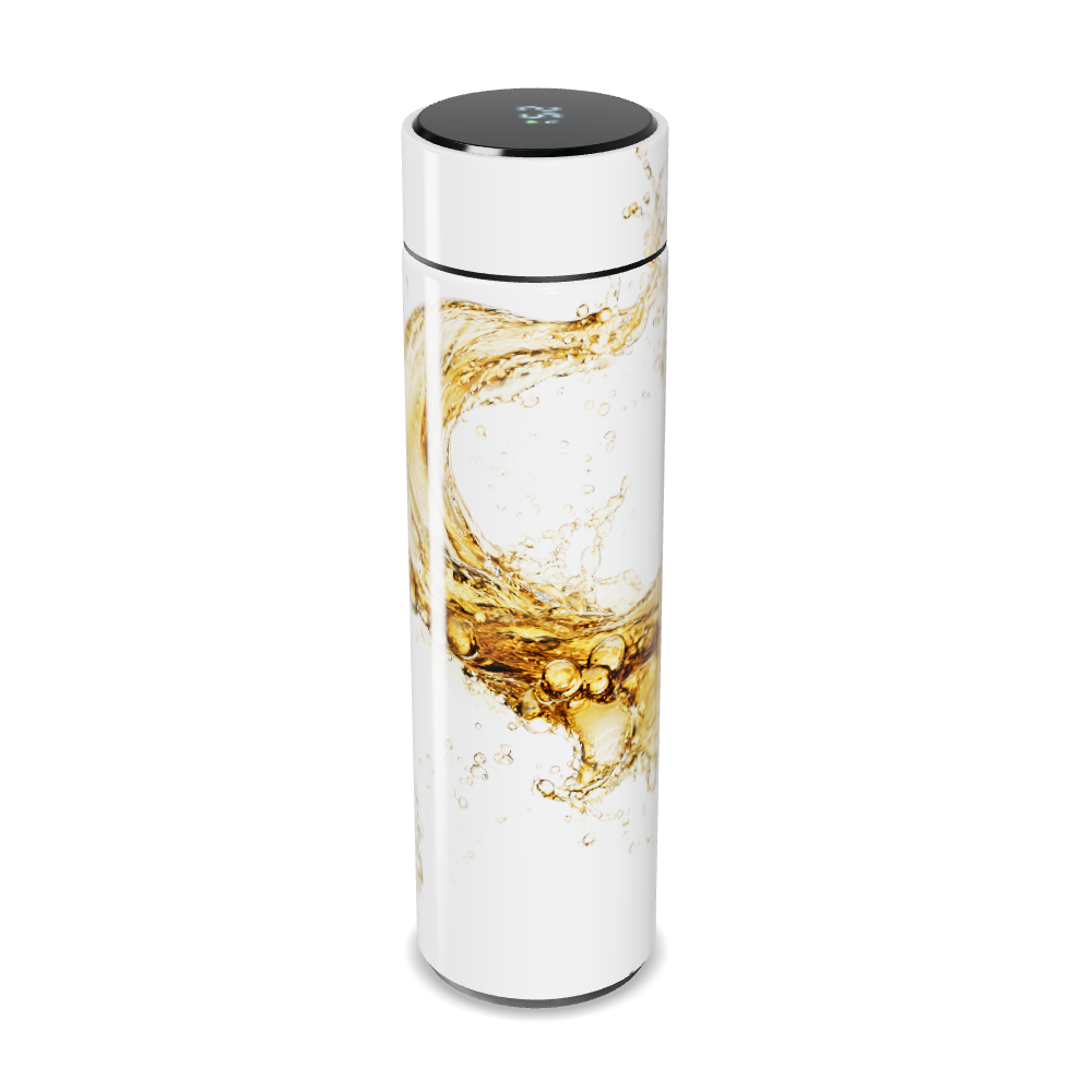 Garrafa Térmica Touch - Branca Design Fluido