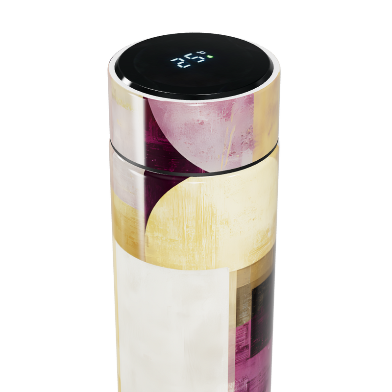 Garrafa Térmica Touch Estampa Abstrata Colorida