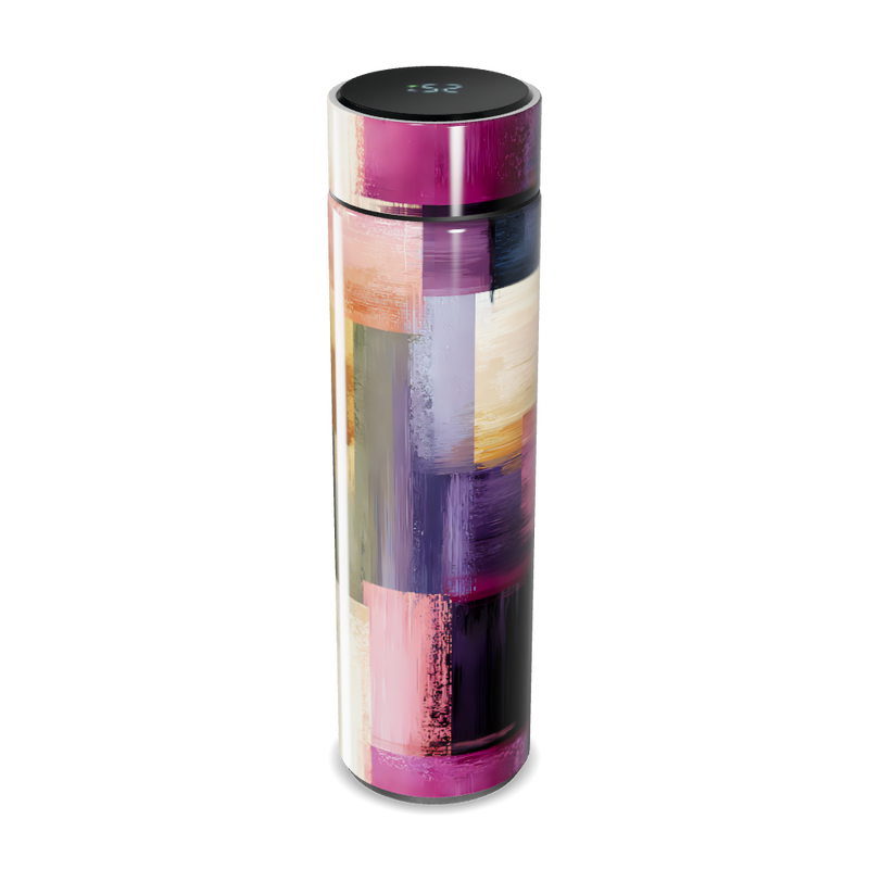 Garrafa Térmica Touch - Estampa Abstrata Colorida