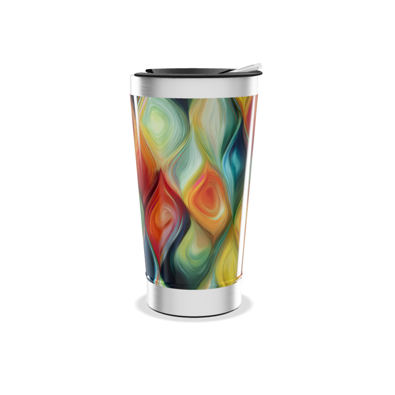 Copo Térmico - Estampa Colorida Abstrata