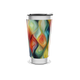 Copo Térmico - Estampa Colorida Abstrata