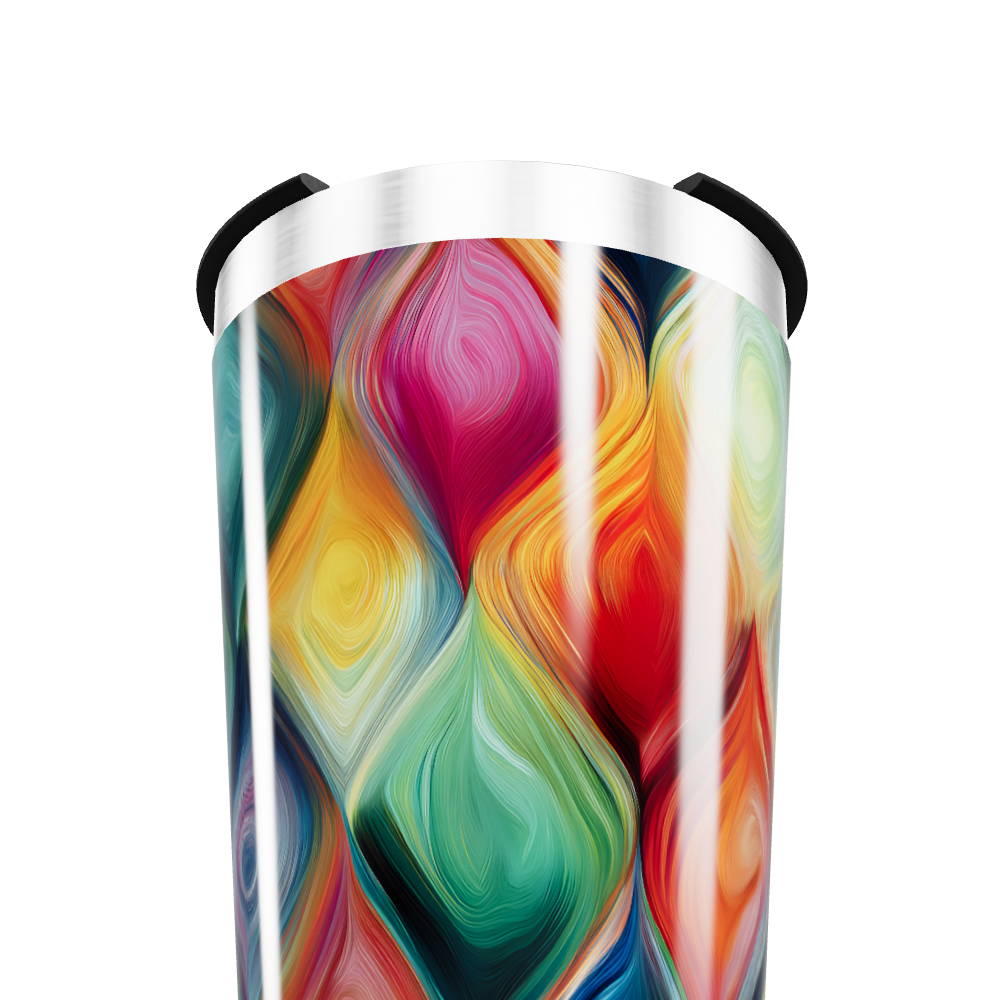 Copo Térmico - Estampa Colorida Abstrata