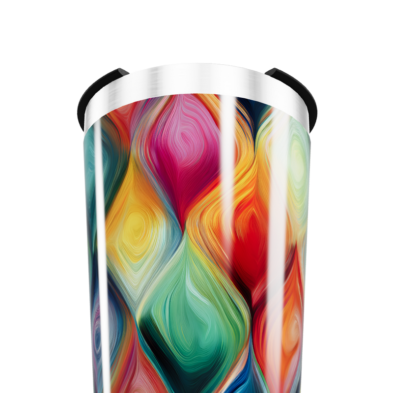 Copo Térmico - Estampa Colorida Abstrata