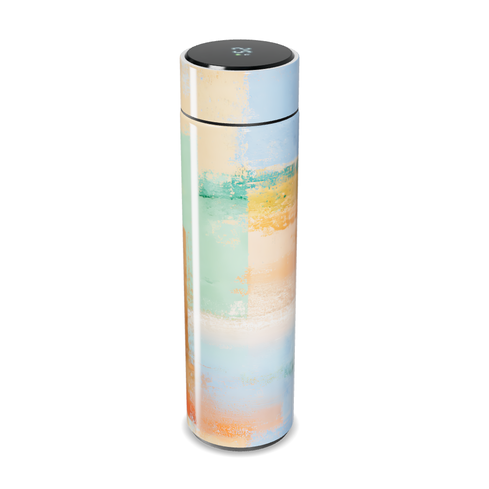 Garrafa Térmica Touch - Estampa Abstrata Colorida