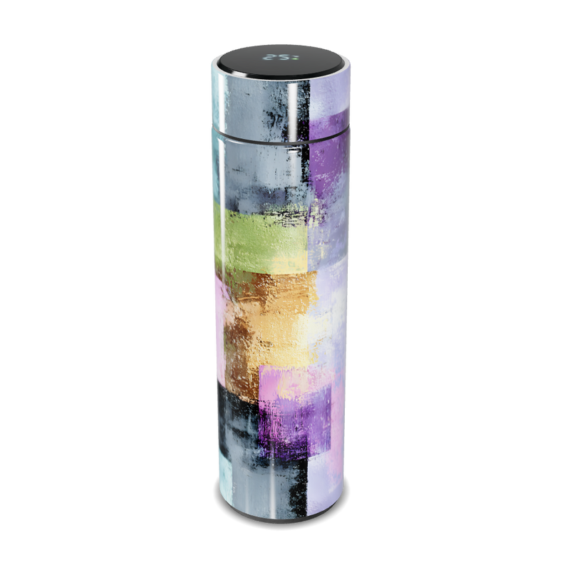 Garrafa Térmica Touch - Estampa Colorida Abstrata