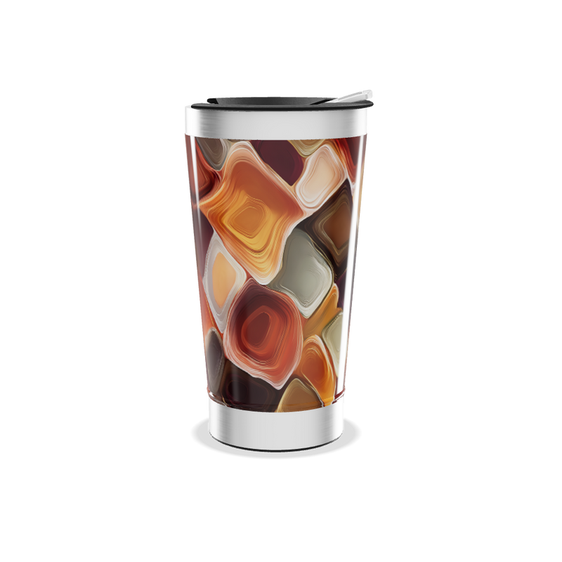Copo Térmico - Estampa Abstrata Colorida