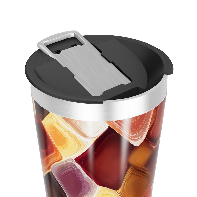 Copo Térmico - Estampa Abstrata Colorida