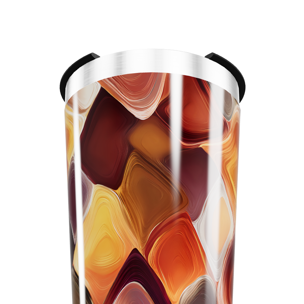 Copo Térmico - Estampa Abstrata Colorida