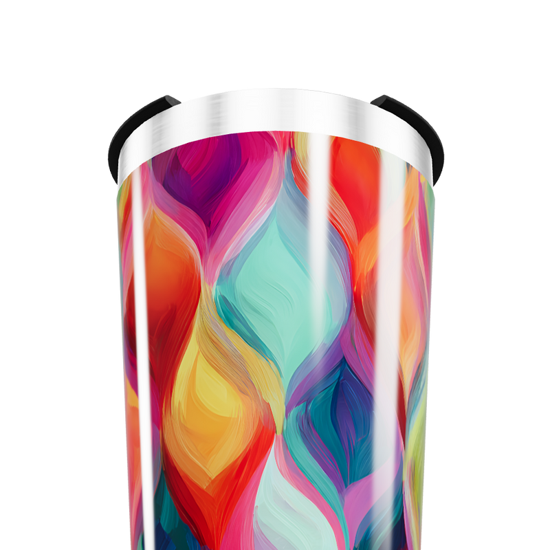 Copo Térmico - Estampa Colorida Abstrata