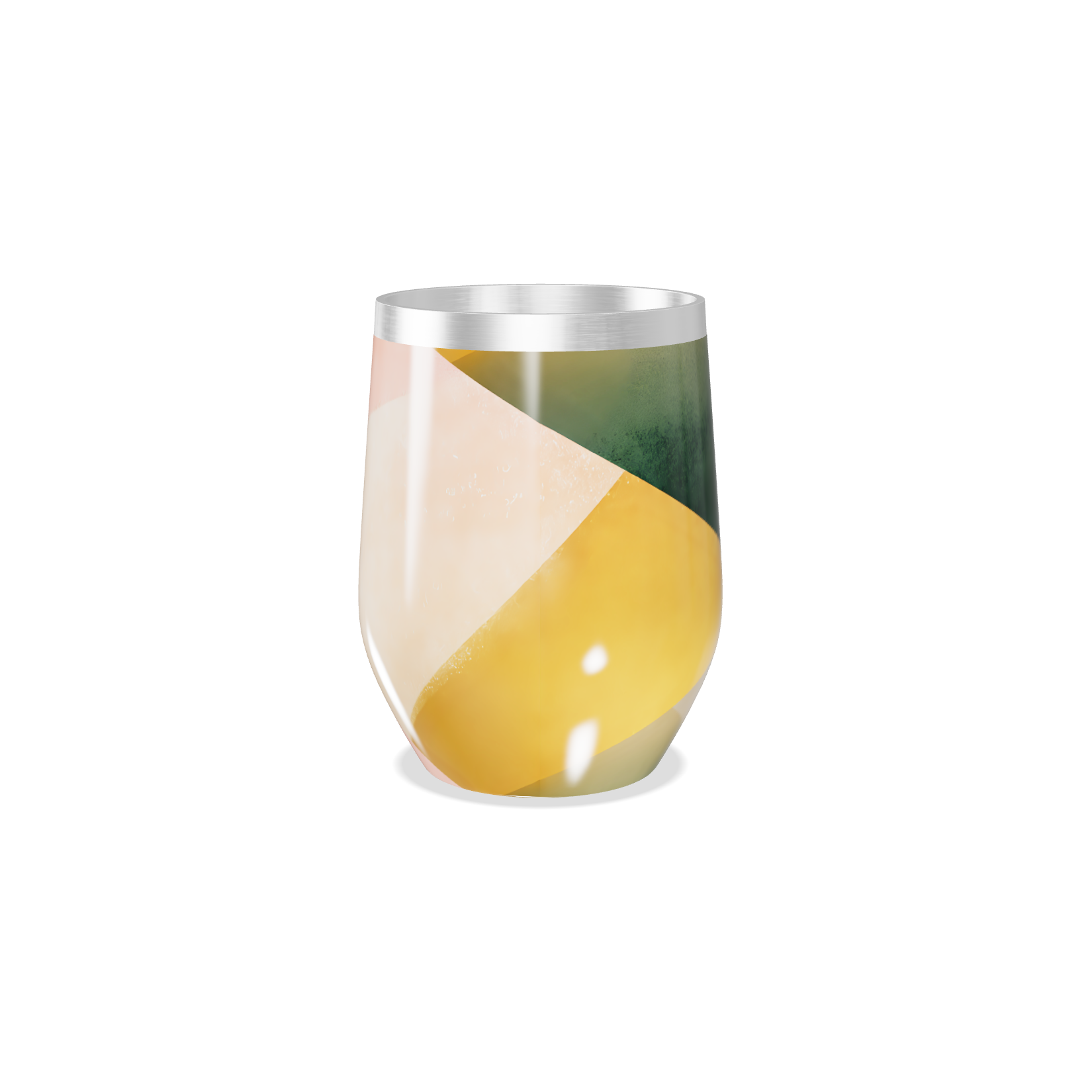 Copo Térmico Slim - Geométrico Colorido Inox