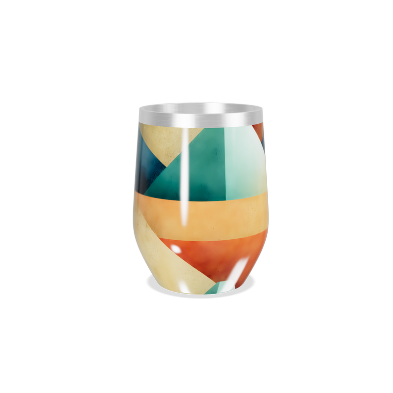 Copo Térmico Slim - Colorido Geométrico Inox