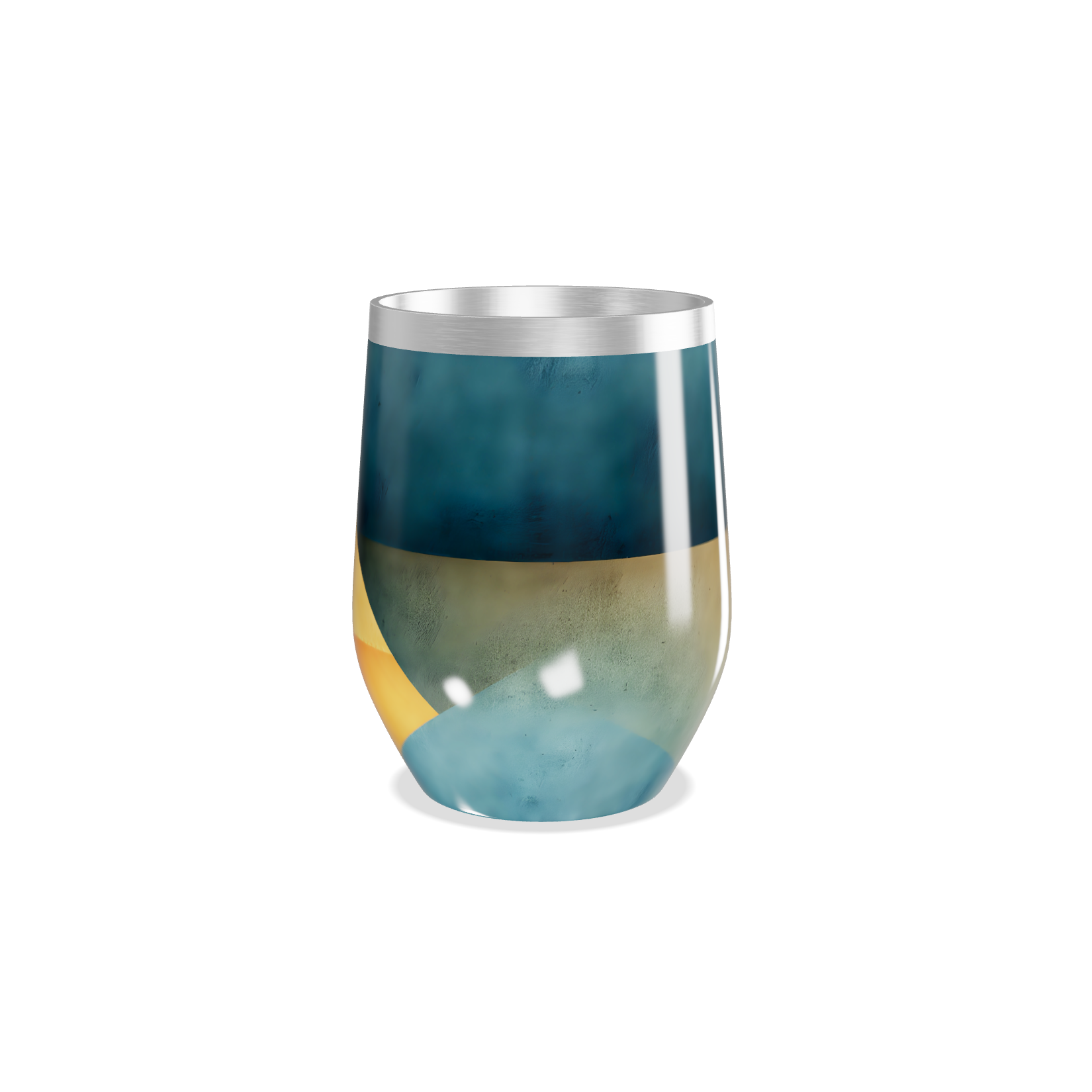 Copo Térmico Slim - Colorido Geométrico Inox