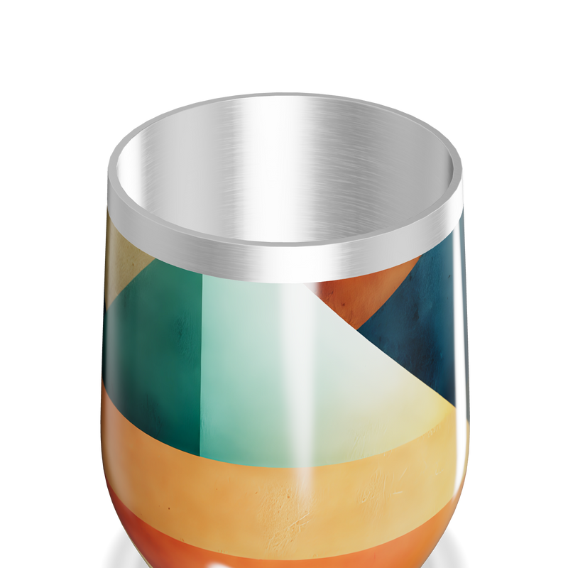 Copo Térmico Slim - Colorido Geométrico Inox