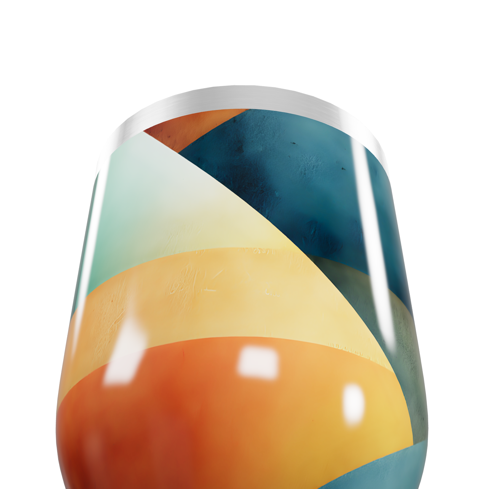 Copo Térmico Slim - Colorido Geométrico Inox