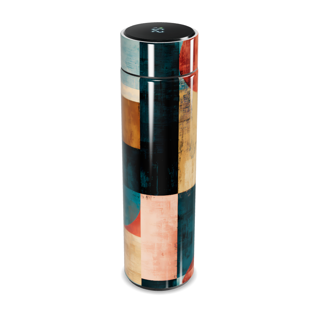 Garrafa Térmica Touch Estampa Abstrata Colorida