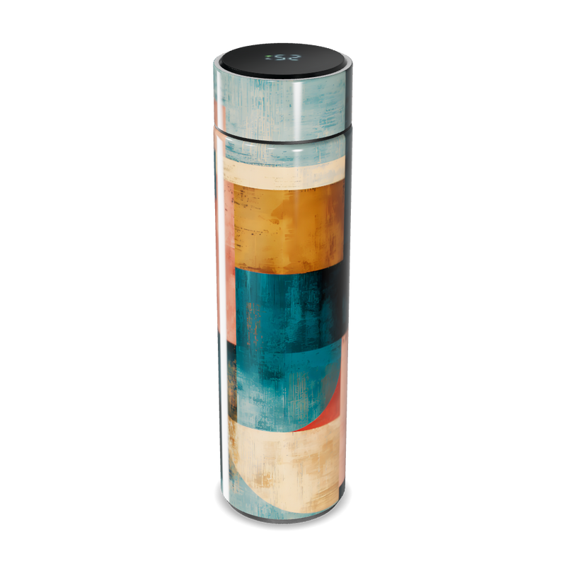 Garrafa Térmica Touch Estampa Abstrata Colorida