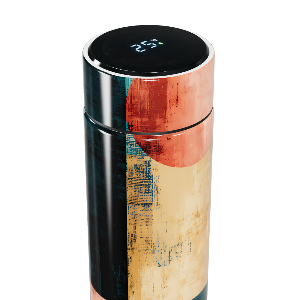 Garrafa Térmica Touch Estampa Abstrata Colorida