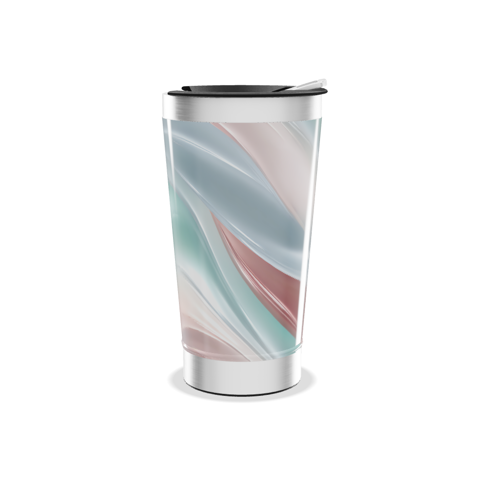 Copo Térmico - Mármore Colorido Aço Inox