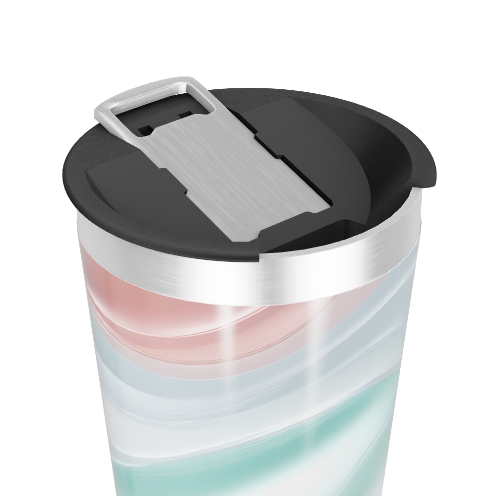 Copo Térmico - Mármore Colorido Aço Inox