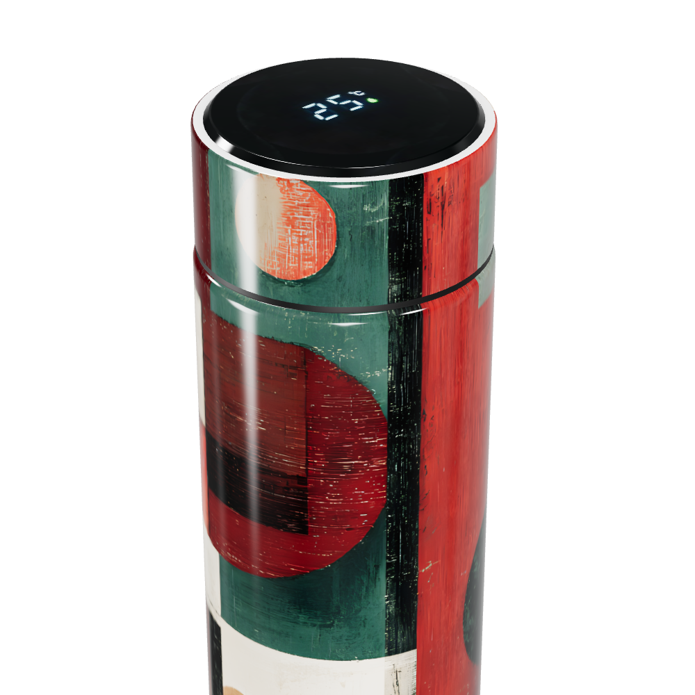 Garrafa Térmica Touch - Estampa Geométrica Colorida