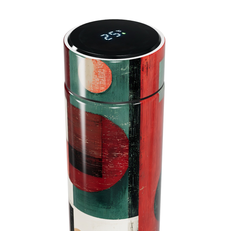 Garrafa Térmica Touch - Estampa Geométrica Colorida