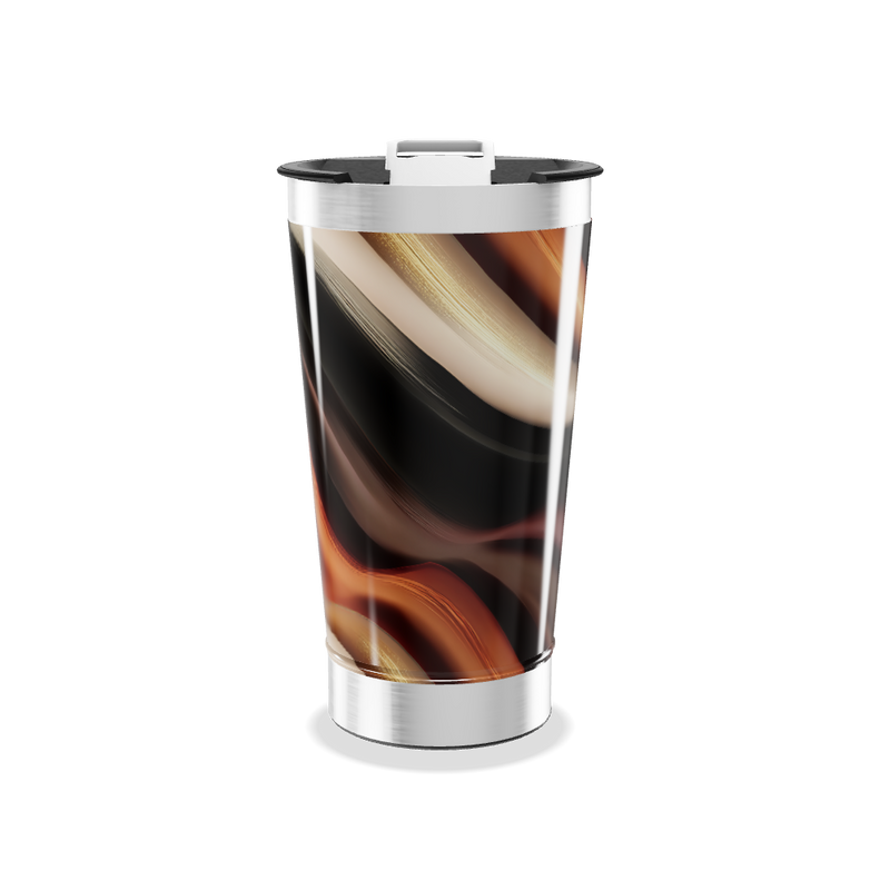 Copo Térmico - Estampa Ondas Coloridas