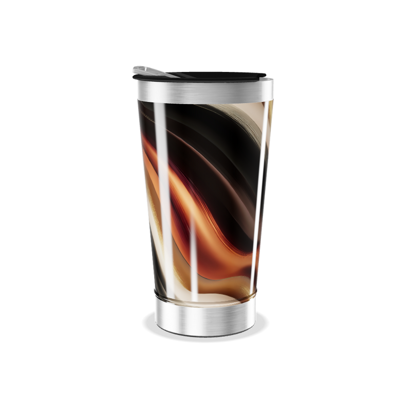 Copo Térmico - Estampa Ondas Coloridas