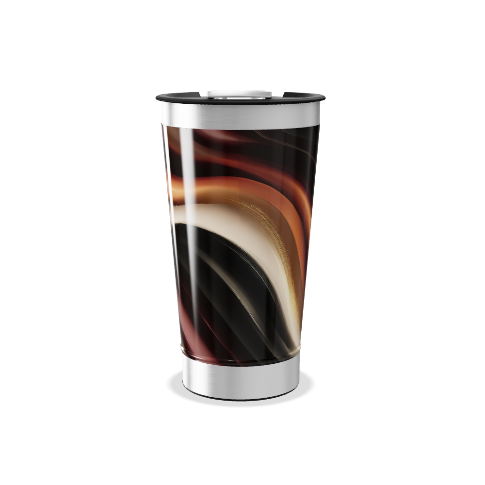 Copo Térmico - Estampa Ondas Coloridas