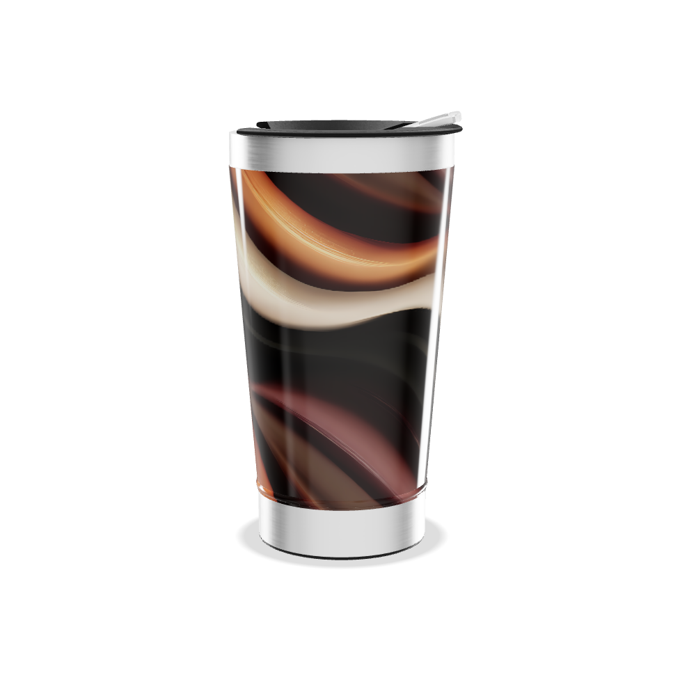 Copo Térmico - Estampa Ondas Coloridas