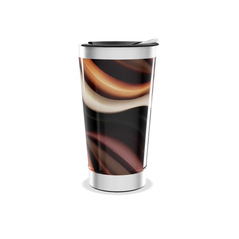 Copo Térmico - Estampa Ondas Coloridas