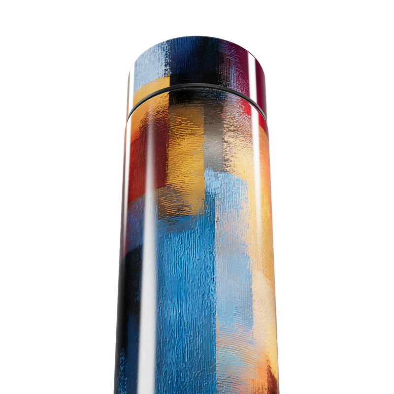 Garrafa Térmica Touch - Estampa Colorida Abstrata