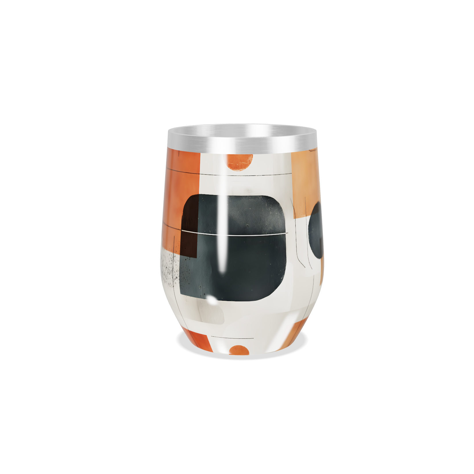 Copo Térmico Slim - Estampa Geométrica Colorida