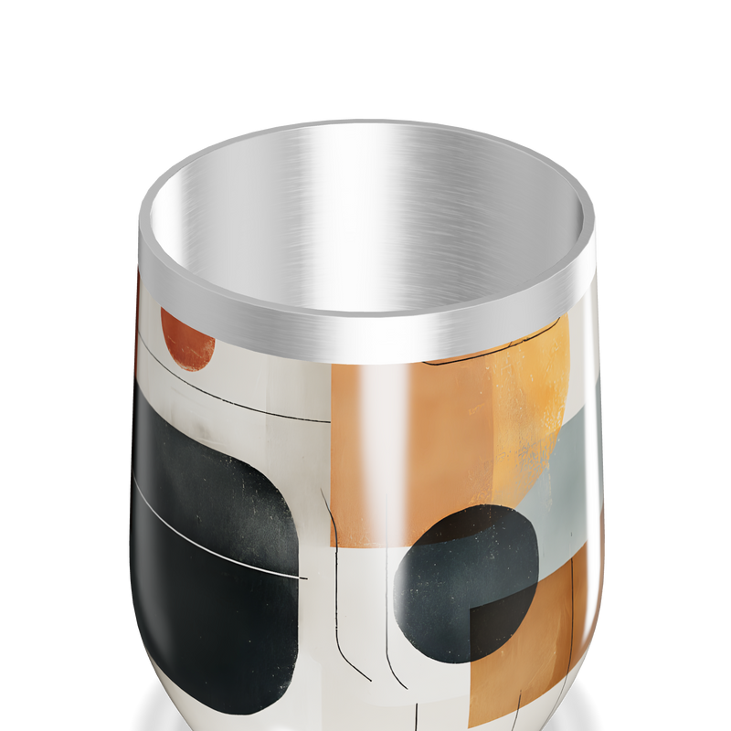 Copo Térmico Slim - Estampa Geométrica Colorida