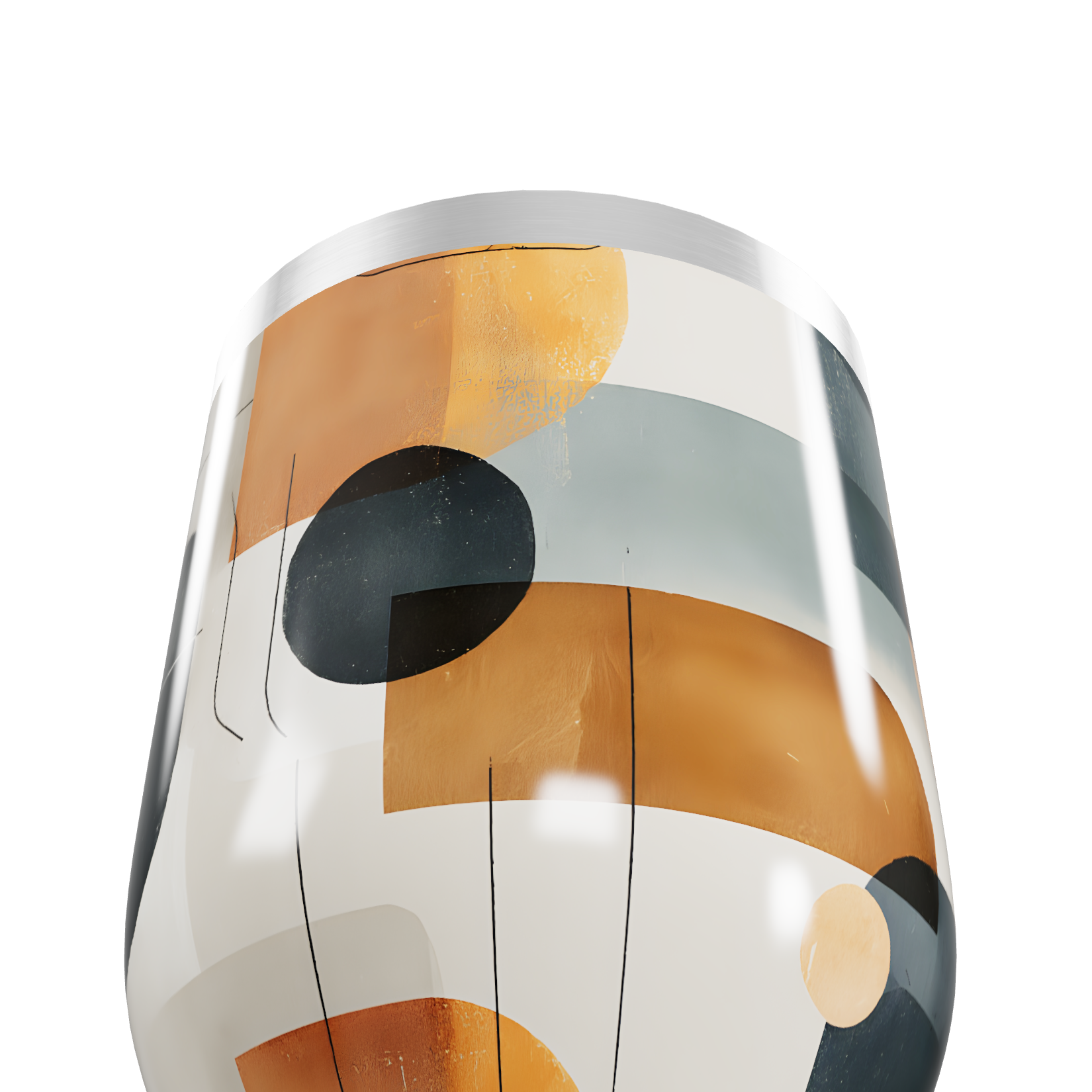 Copo Térmico Slim - Estampa Geométrica Colorida