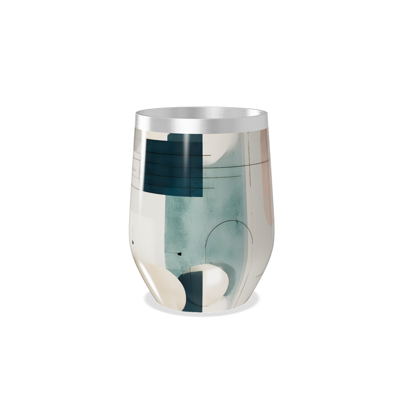 Copo Térmico Slim - Design Abstrato Aço Inox