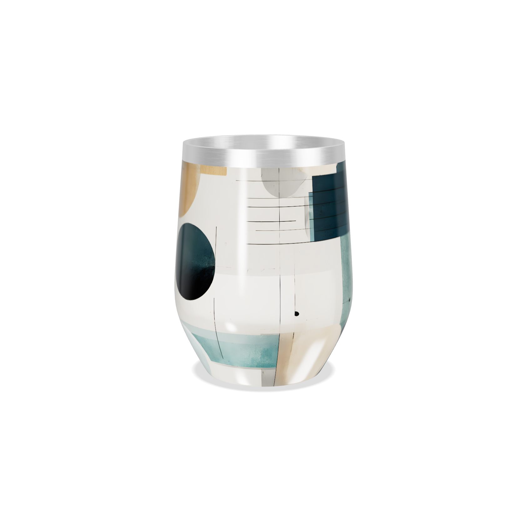 Copo Térmico Slim - Design Abstrato Aço Inox