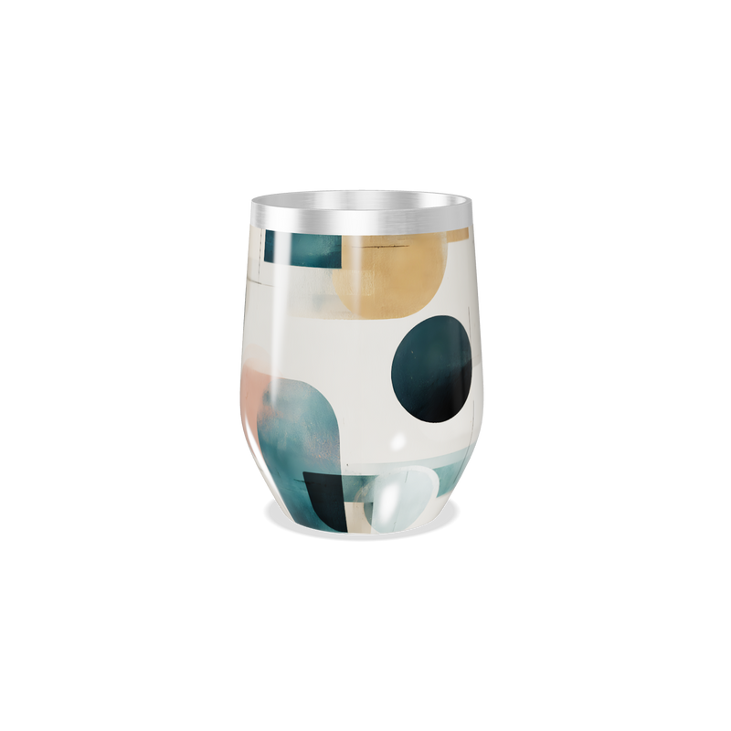 Copo Térmico Slim - Design Abstrato Aço Inox