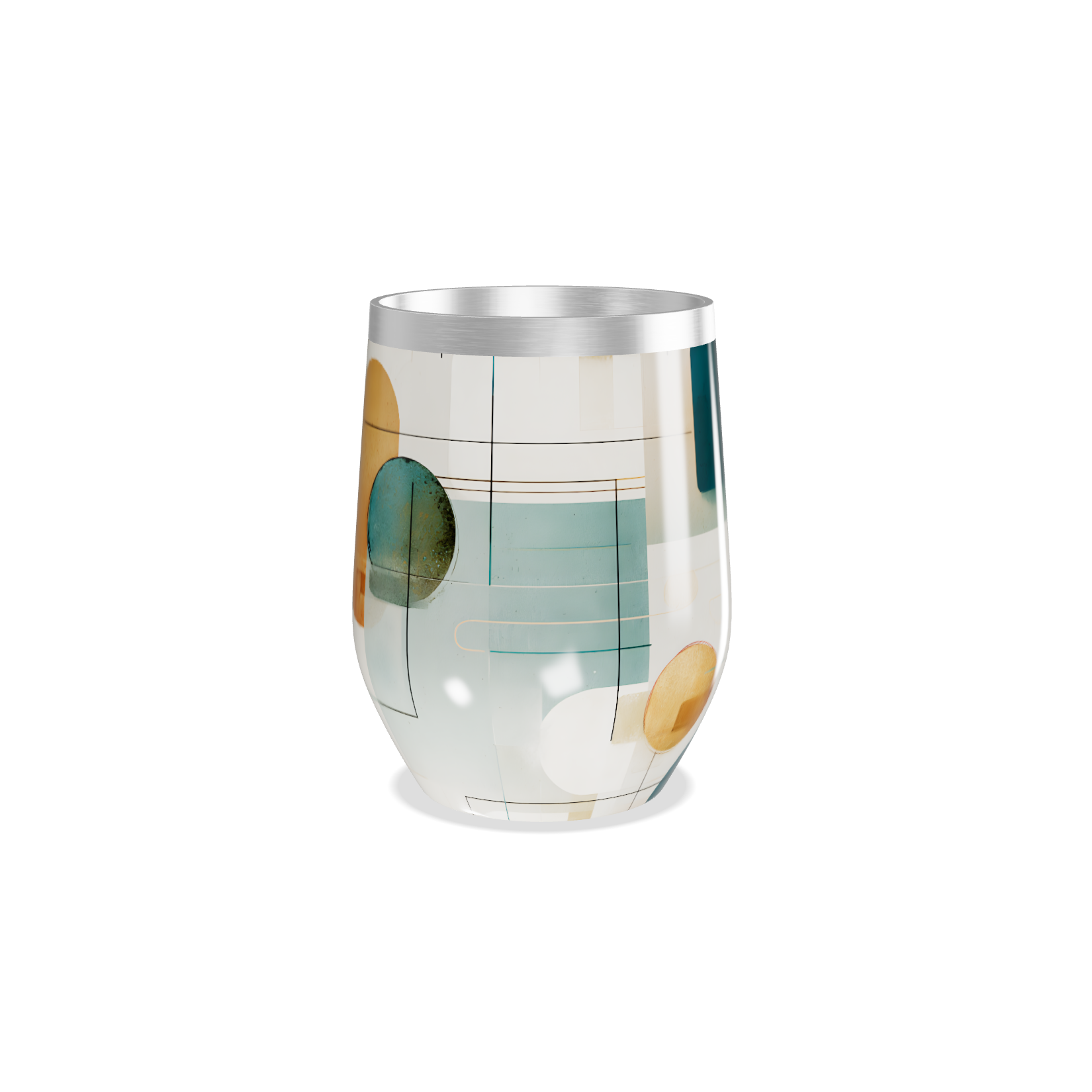 Copo Térmico Slim - Abstrato Colorido Aço