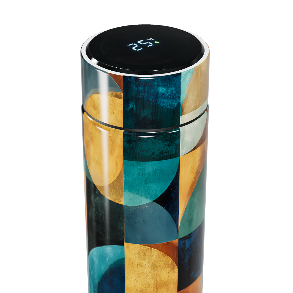 Garrafa Térmica Touch - Colorida Estampada Aço